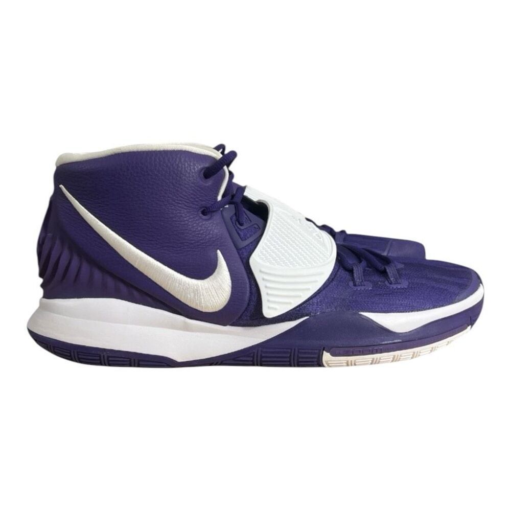 Nike Mens Kyrie 6 TB White & Purple Basketball Sneakers Size 18 Shoes CW4142-501